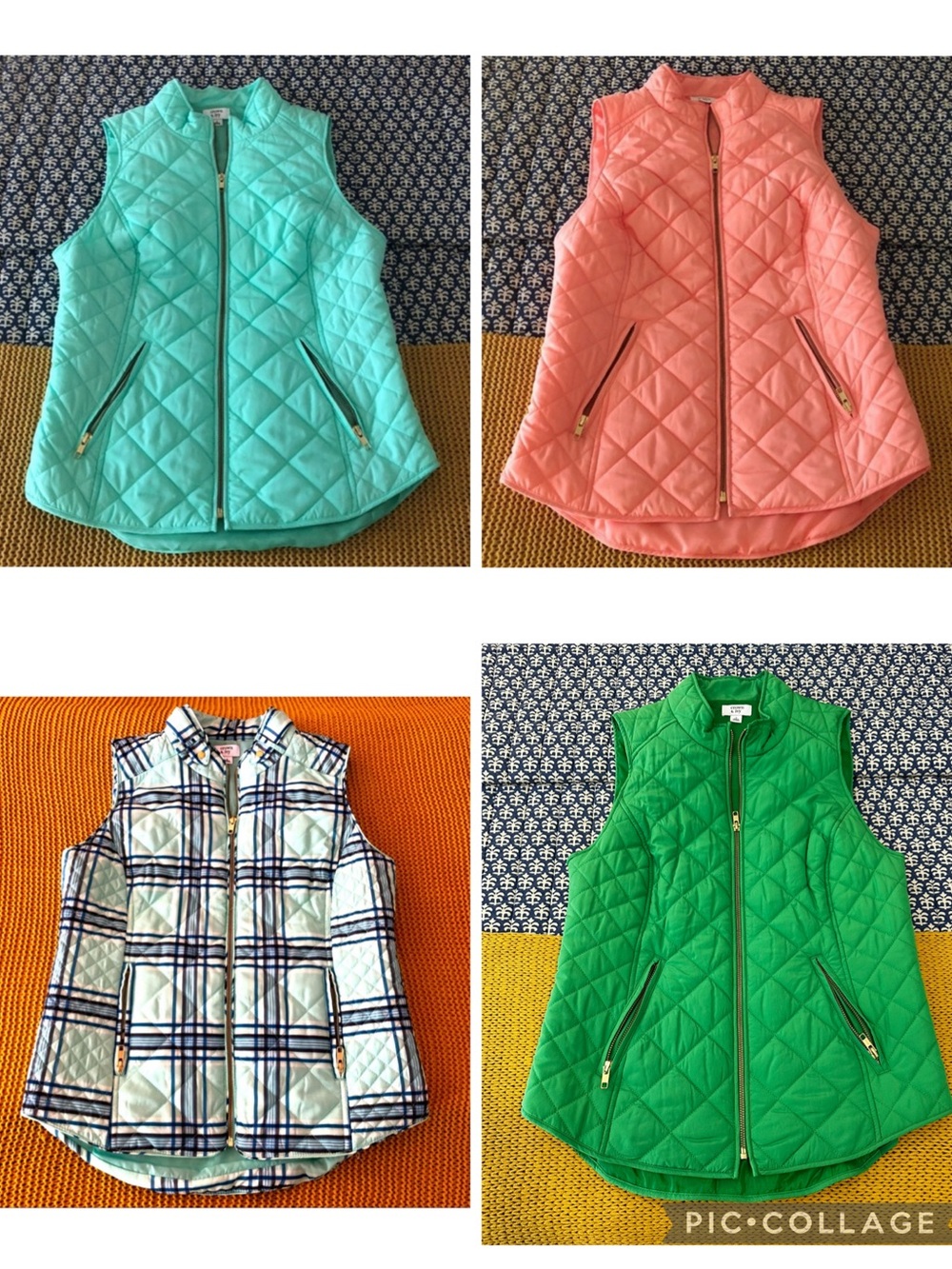 Crown & Ivy Quilted Green Vest - Picture 6 of 6